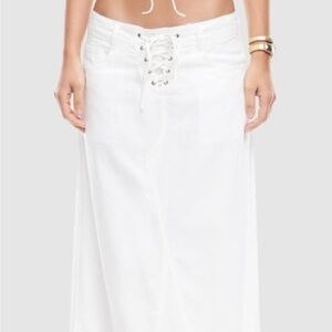 Lioness Pure White A-Line Skirt